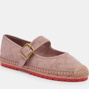 Coach Courtney Espadrille Sandal In Signature Canvas - Women’s Size 9.5